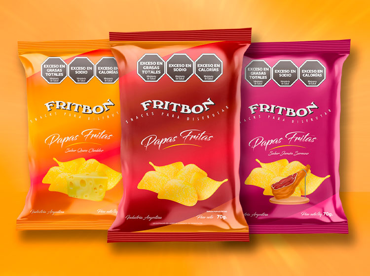 agencia juba 360 marketing diseno grafico envases packaging snacks fritbon